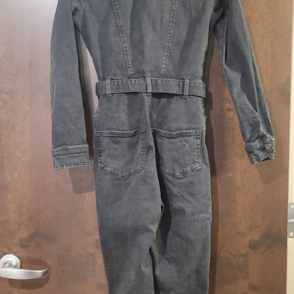Paige Black Denim Jumpsuit - Size 2 - Picture 5 of 6